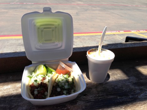 It's Texas. I sat in the shade.