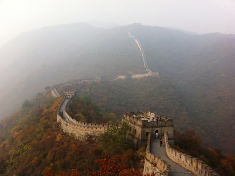 Mutianyu section of Great Wall of China-less-crowded-steep
