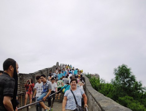 Badaling section of Great Wall of China crowd