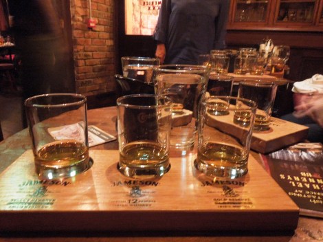 Whiskey first. Then limericks and stories.