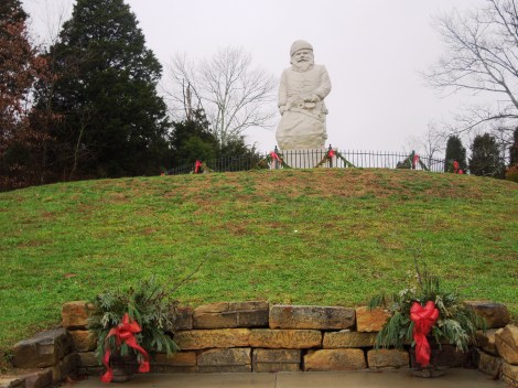 The original Santa statue, dedicated to the children of the world.