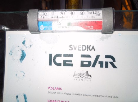 17 degrees Fahrenheit. So un-Caribbean.