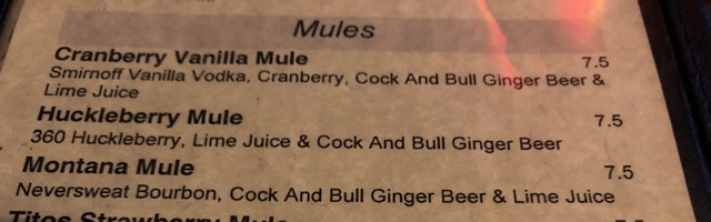where can I get a huckleberry mule?