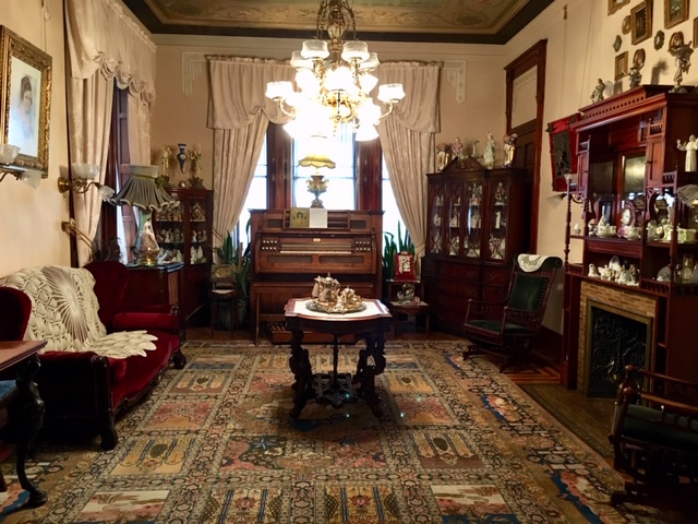 Parlor sitting room in Copper King Mansion B&B-Butte-antiques