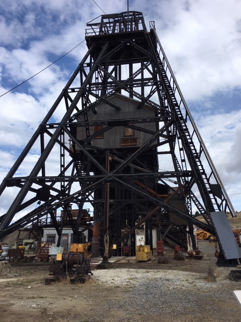 Headframe at the Orphan Girl Mine Butte