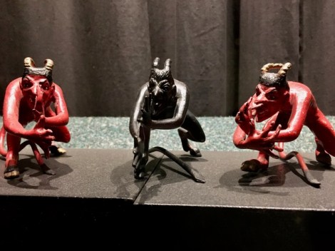 Devils with horns at the Devil Museum