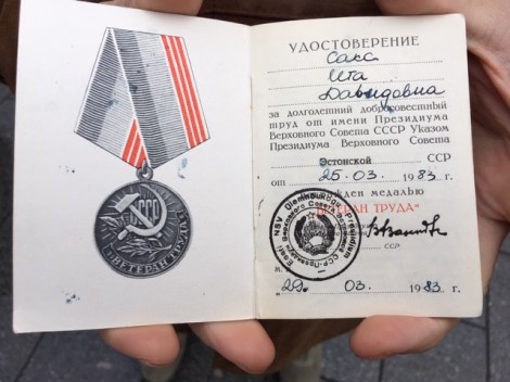 Soviet Medal Commendation Communism