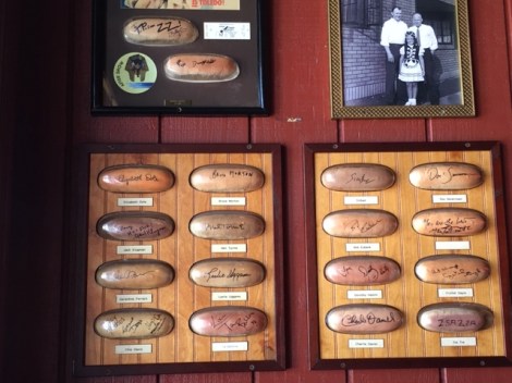 Toledo-MASH-Tony Packo's-Klinger-hot-dogs-signed-buns