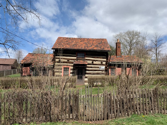 Bimeler log cabin Zoar Pretzelfest